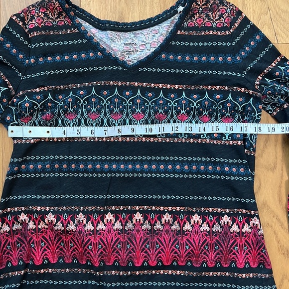 Sonoma multi coloured print tee. - Picture 4 of 5